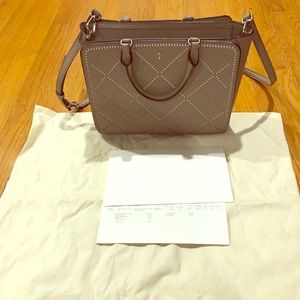 Authentic Tory Burch Robinson crosshatch small